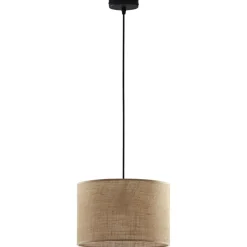 Sklep Kaja Klasyczna lampa wisząca z jutowym abażurem TK 6580 JUTA | Kaja Cheap