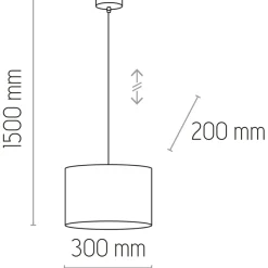 Sklep Kaja Klasyczna lampa wisząca z jutowym abażurem TK 6580 JUTA | Kaja Cheap
