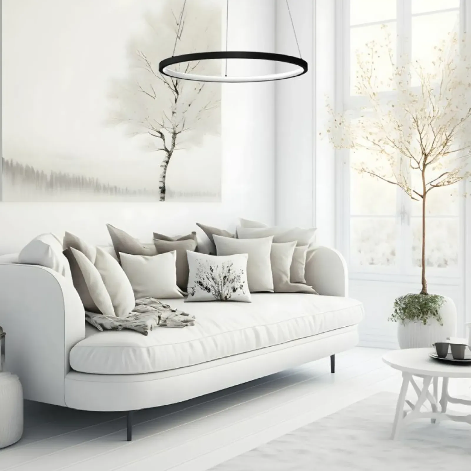 Sklep Kaja Klasyczna, ledowa lampa wisząca obręcz ML7939 ROTONDA | Kaja Best