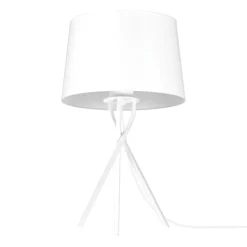 Sklep Kaja Klasyczna, mała lampka do salonu K-4362 REMI WHITE | Kaja Oświetlenie* Lampki Stołowe Z Abażurem|Tradycyjne Lampki Stołowe