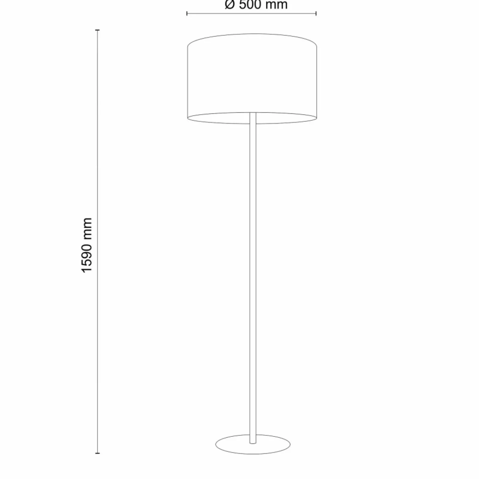 Sklep Kaja Klasyczna, prosta lampa podłogowa z abażurem TK 5475 z serii EARTH* Lampy Podłogowe Z Abażurem