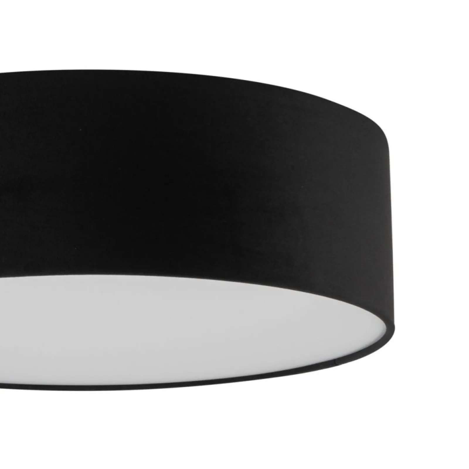 Sklep Kaja Klasyczny, czarny, zabudowany plafon ⌀40cm SIG 40648 SOFT | Kaja* Plafony Klasyczne|Plafony Nowoczesne