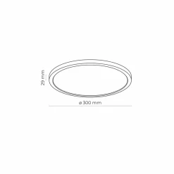 Sklep Kaja Klasyczny plafon sufitowy ze zintegrowanym LED-em TK 6900 z serii AQUA* Lampy Led|Plafony Nowoczesne