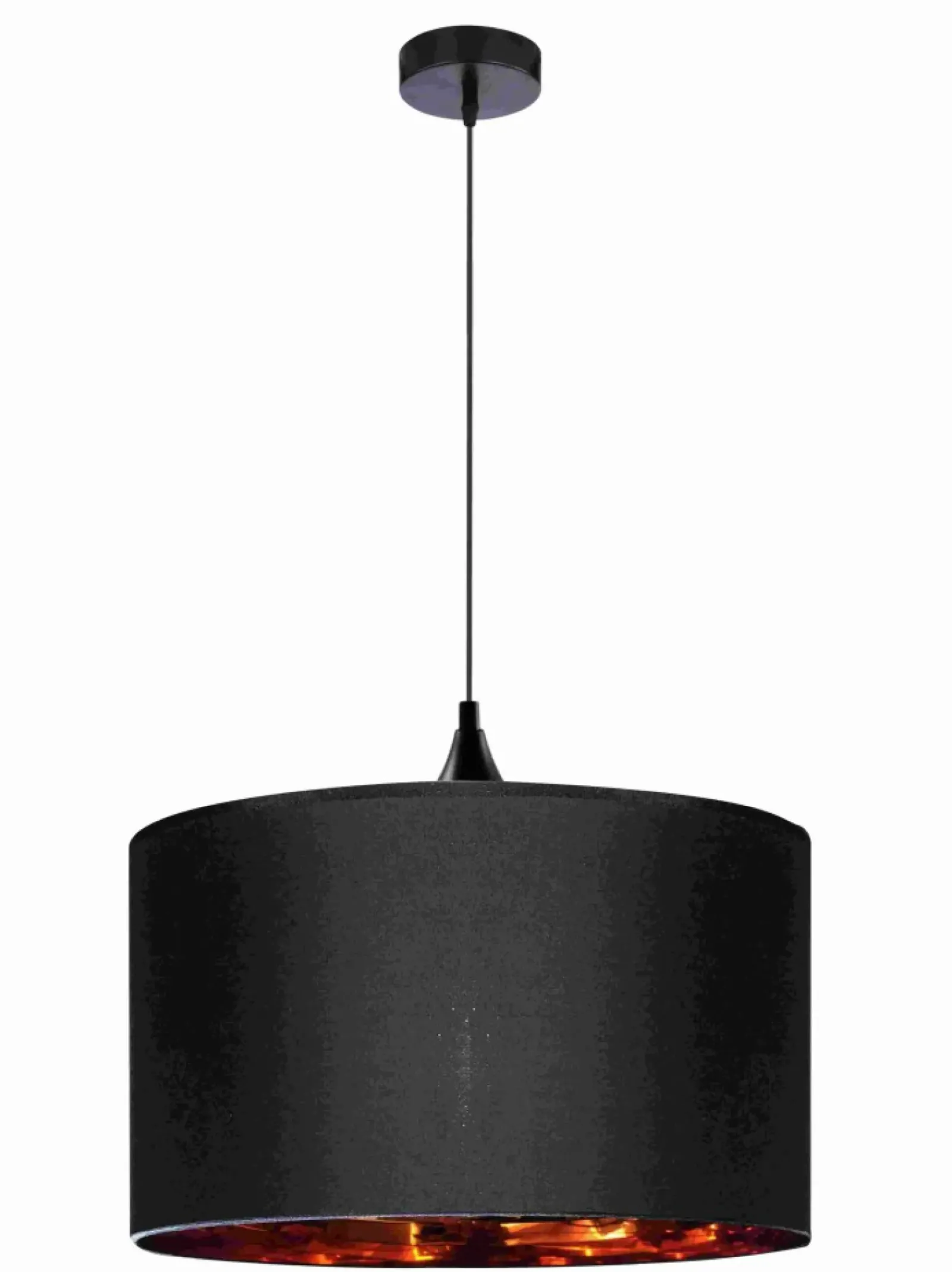 Sklep Kaja Klasyczny żyrandol z czarno-złotym abażurem 31-73952 z serii LONG czarny Flash Sale