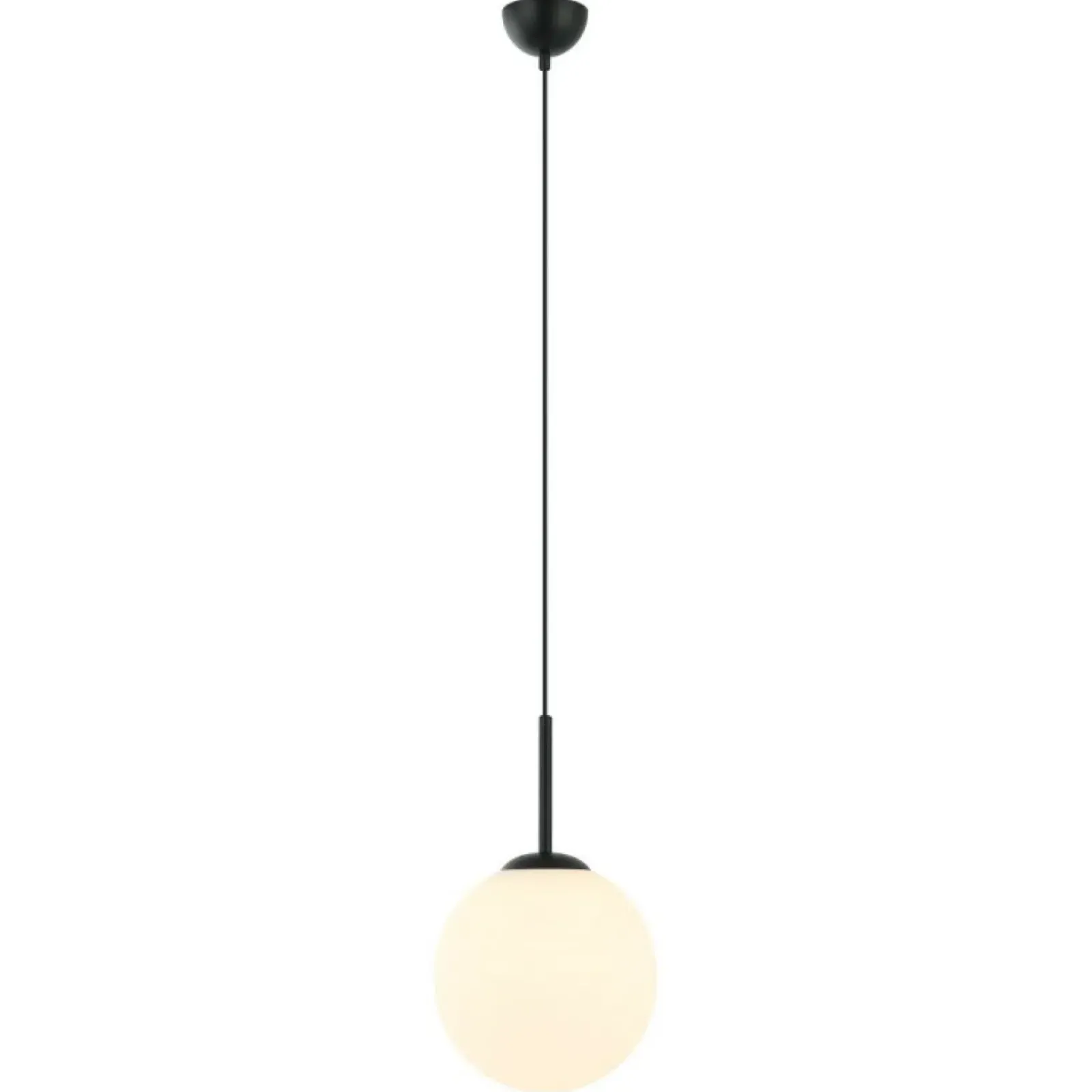 Sklep Kaja Klasyczny zwis z mlecznym kloszem ⌀25cm PND-5578-1M-BK z serii DEORE Store