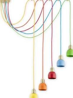 Sklep Kaja Kolorowa lampa wisząca pająk O2805 W5 PAT + MIX PIU | Kaja Oświetlenie Online