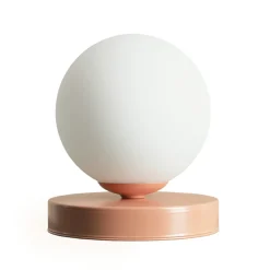 Sklep Kaja Kolorowa lampka z mlecznym kloszem 1076B11_S z serii BALL | Kaja* Nowoczesne Lampki Stołowe