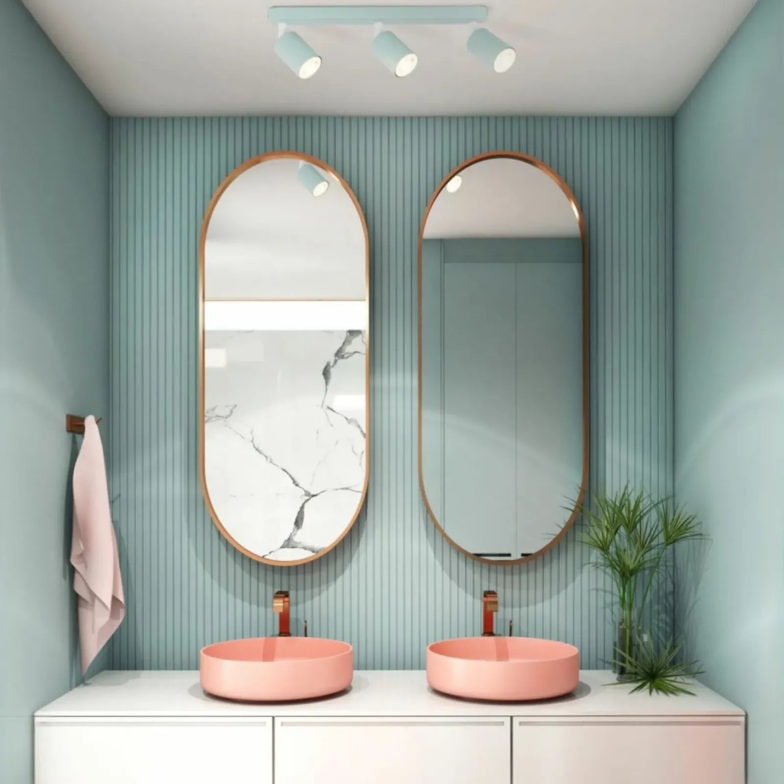 Sklep Kaja Kolorowa, nowoczesna listwa sufitowa TK 10236 LIVIA MINT | Kaja Shop