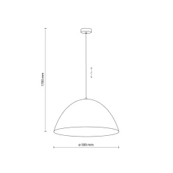 Sklep Kaja Kopułowa, brązowa lampa wisząca do kuchni TK 4509 FARO | Kaja Hot