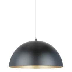 Sklep Kaja Kopułowa, czarno-złota lampa wisząca A8001XL-BK VELA | Kaja Hot