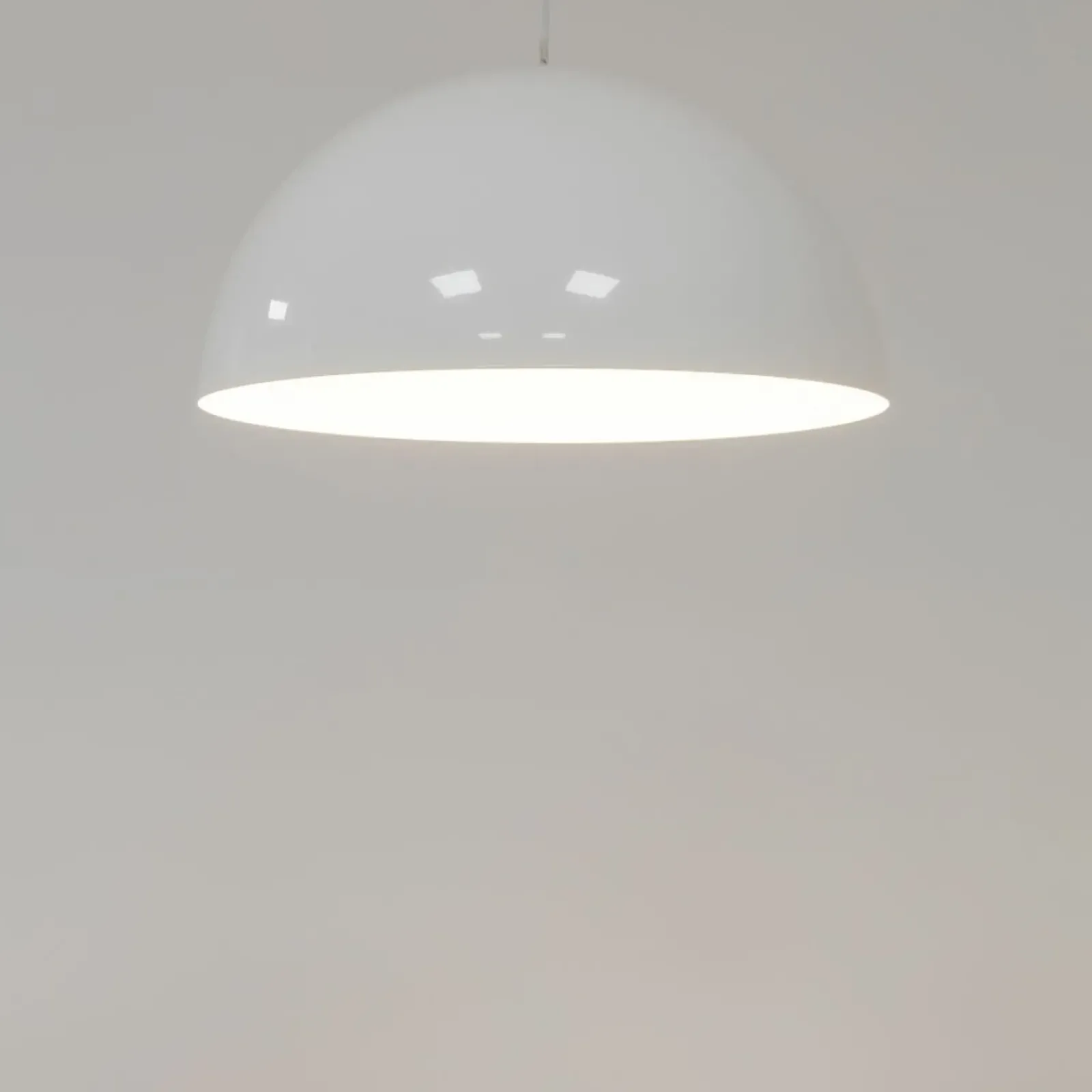 Sklep Kaja Kopułowa lampa wisząca do jadalni ⌀50cm 10696 HEMISPHERE | Kaja biały Best Sale