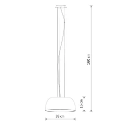 Sklep Kaja Kopułowa lampa wisząca do jadalni ⌀38cm 11227 SATELLITE | Kaja Outlet