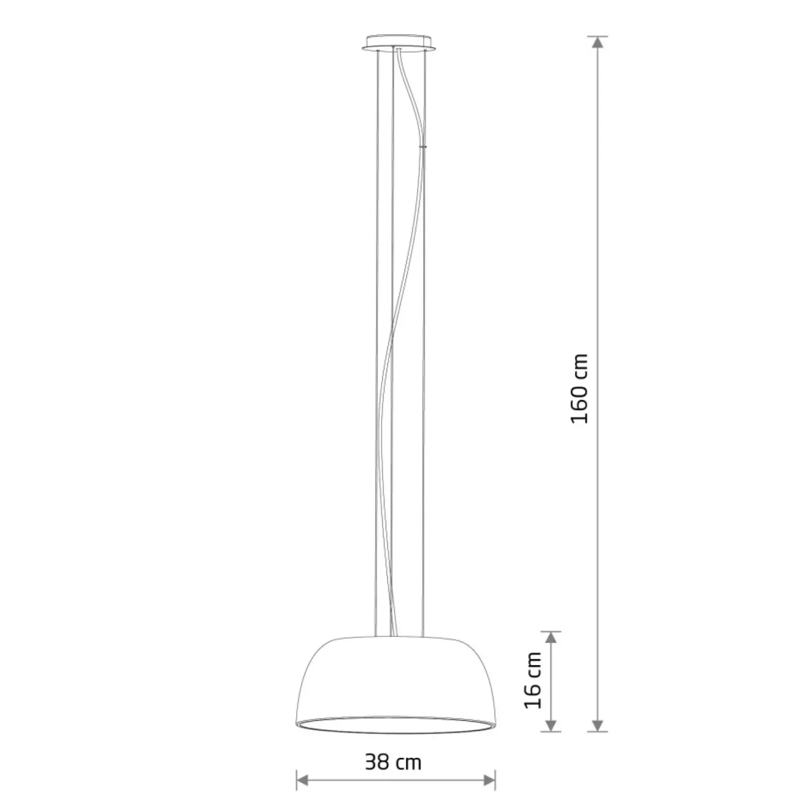 Sklep Kaja Kopułowa lampa wisząca do jadalni ⌀38cm 11227 SATELLITE | Kaja Outlet