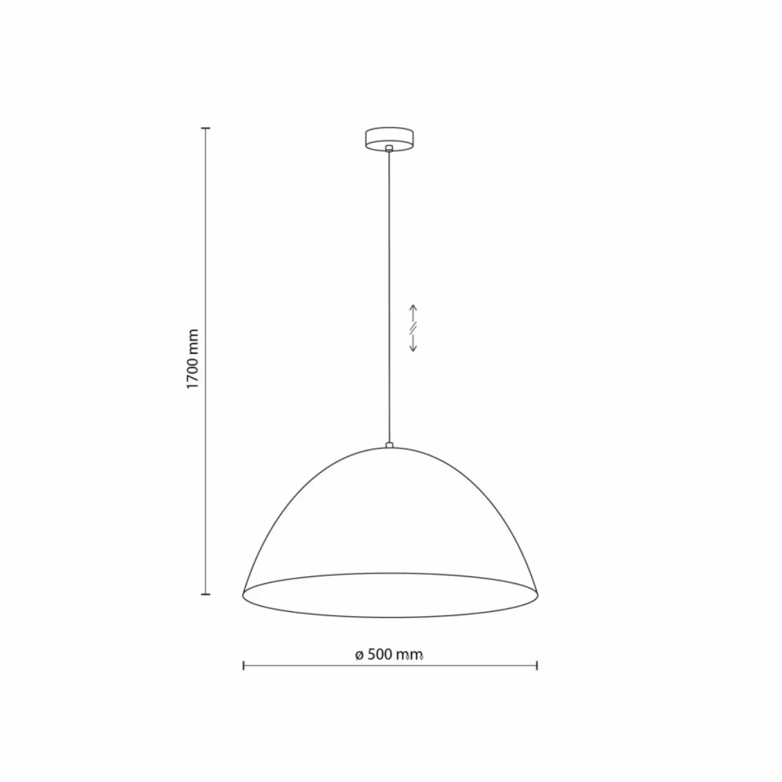 Sklep Kaja Kopułowa lampa wisząca, kolor miętowy ⌀50cm TK 974 FARO | Kaja Shop