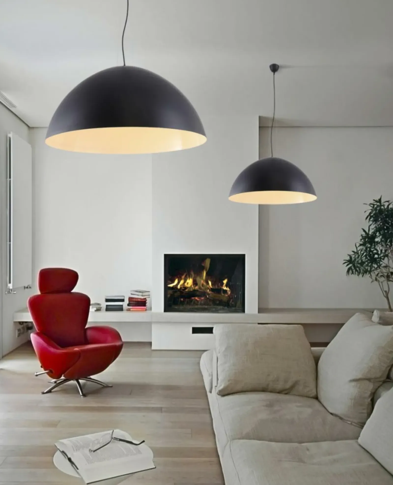 Sklep Kaja Kopułowa lampa wisząca z ogromnym kloszem AZ1402 MAGMA | Kaja Clearance