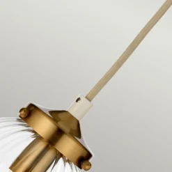 Sklep Kaja Kremowa lampa wisząca z kloszem DL-COSMOS-1P z serii COSMOS Discount