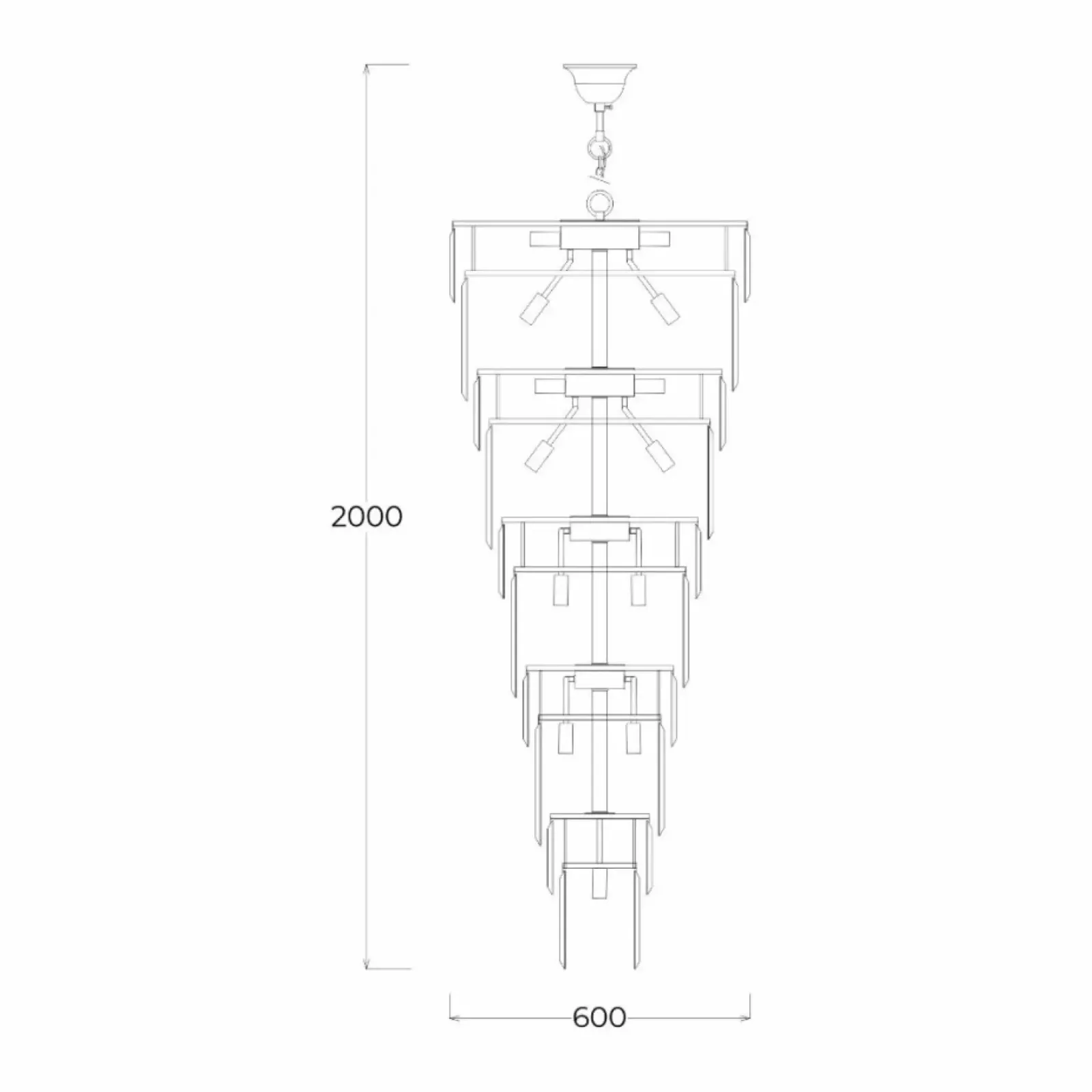 Sklep Kaja Królewska, kryształowa lampa wisząca ZM 19002/40-GLD LUXE | Kaja Outlet