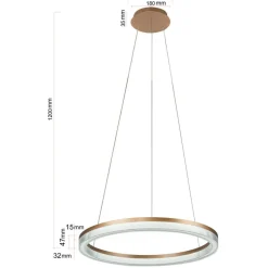 Sklep Kaja Kryształowa lampa ⌀60cm LP-033/1P S GD CRISTAL TRIANGLE MIDWAY | Kaja Online