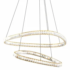 Sklep Kaja Kryształowa, ledowa lampa do salonu MD3169-2-3GT ATHESA | Kaja Flash Sale