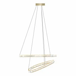 Sklep Kaja Kryształowa, ledowa lampa do salonu MD3169-2-3GT ATHESA | Kaja Flash Sale