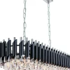 Sklep Kaja Kryształowa, szeroka lampa nad stół 6260/8 8C BL TOLEDO | Kaja Sale