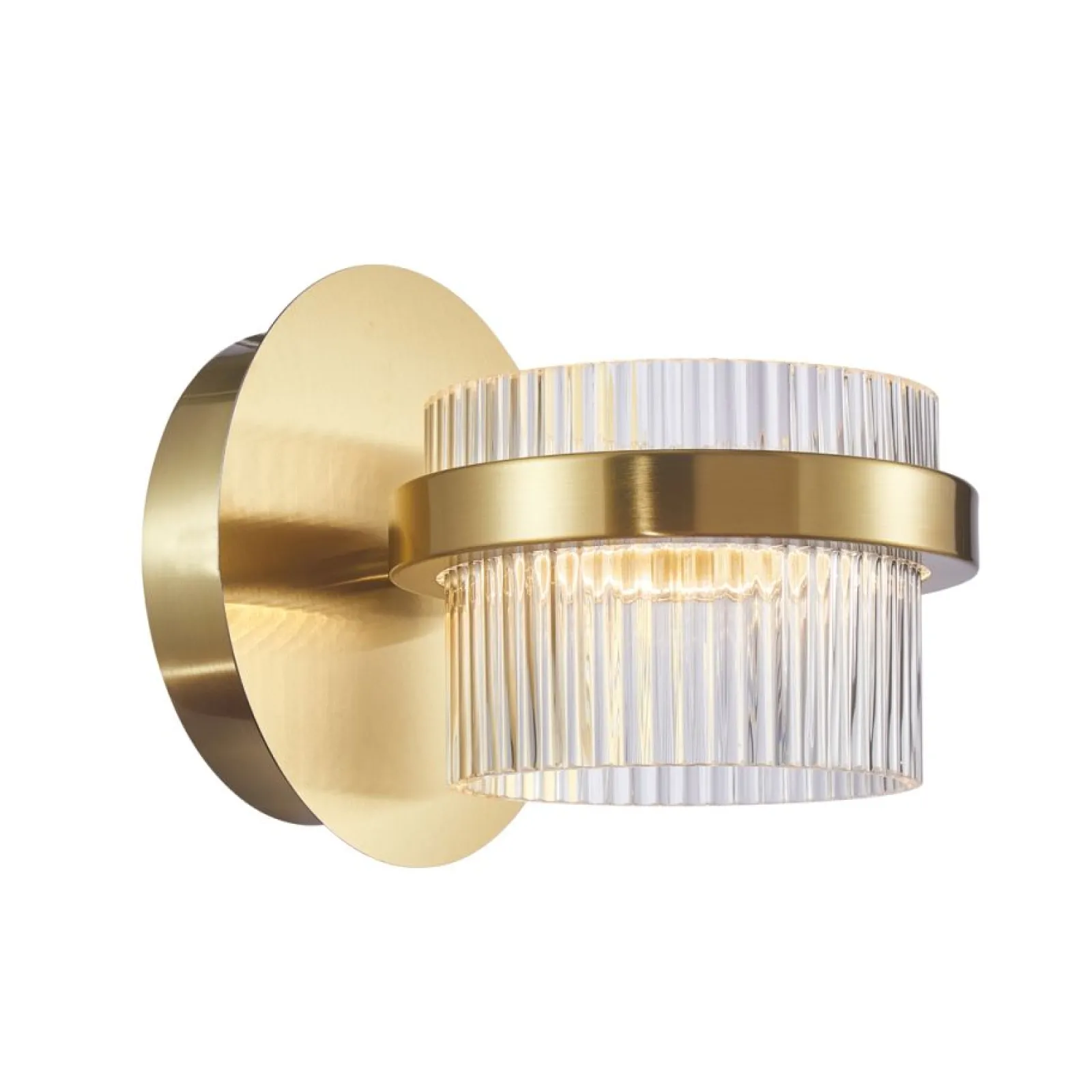 Sklep Kaja Kryształowa, złota lampa ścienna LED 9W WL-77362-9W-GD TIARA | Kaja* Kinkiety Tradycyjne|Lampy Led