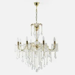 Sklep Kaja Kryształowy żyrandol w stylu glamour ZM 14004/8-GLD CHATEAU | Kaja New