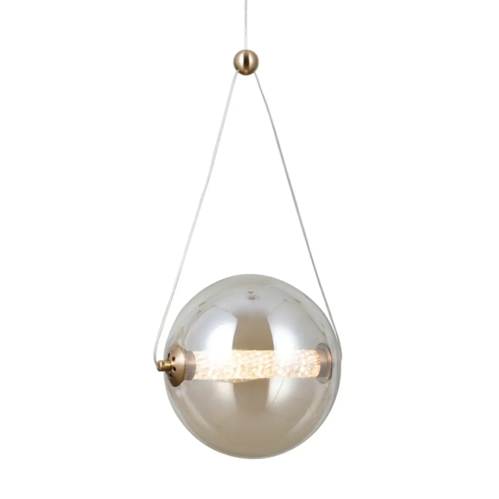 Sklep Kaja Kulista lampa wisząca, bursztynowa PND-34361-M-HBR-AMB z serii RASTIA Store