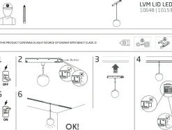 Sklep Kaja Kulisty zwis do szyny magnetycznej 1F 10648 LVM LID LED | Kaja* Szynoprzewody Podtynkowe|Szynoprzewody Natynkowe