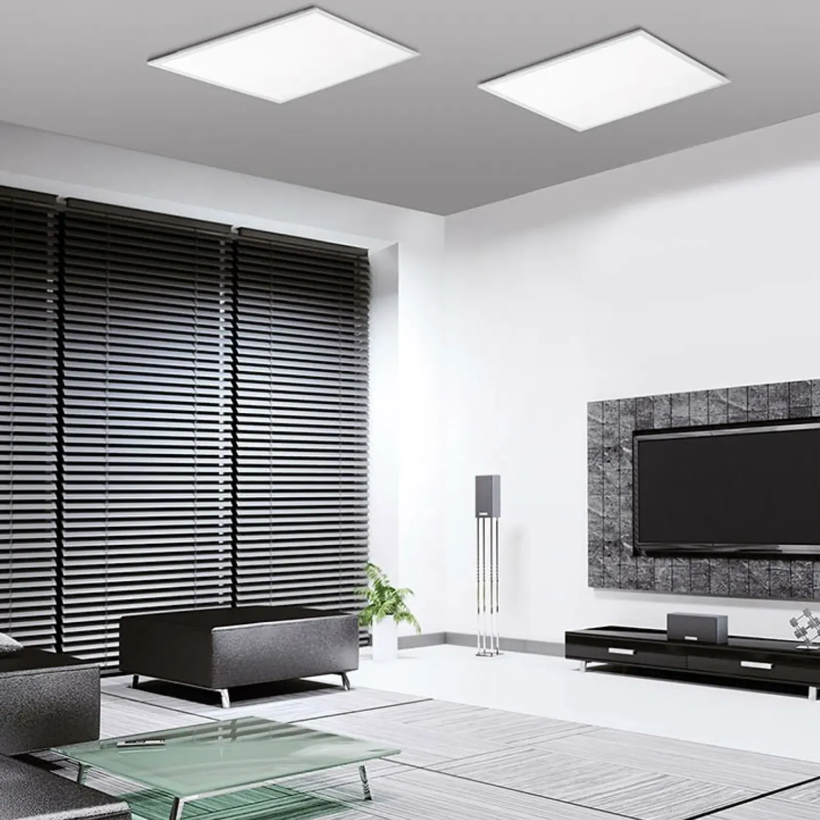 Sklep Kaja Kwadratowa lampa sufitowa LED z pilotem 14531-16 z serii FLAT | Kaja biały Flash Sale