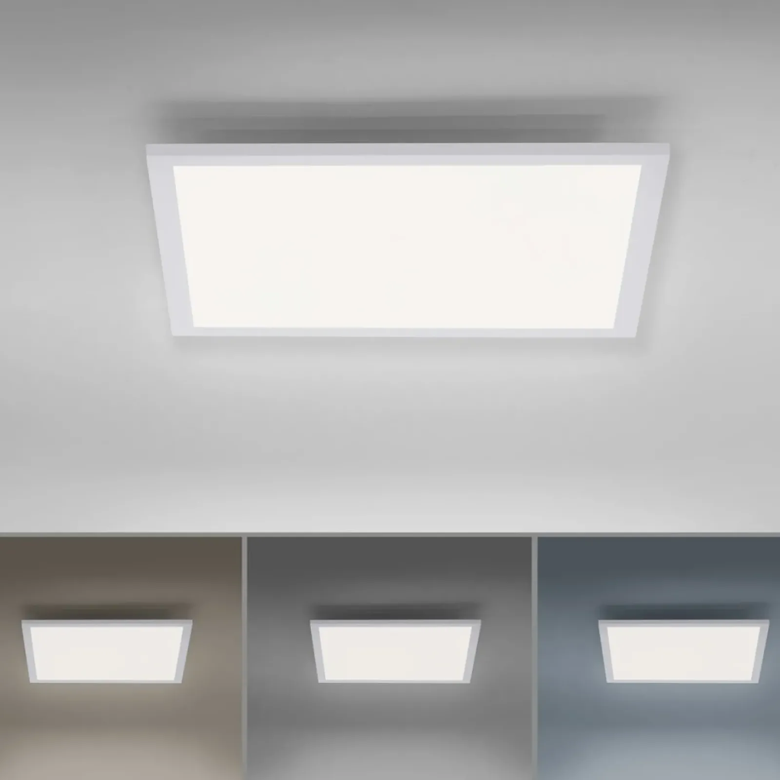 Sklep Kaja Kwadratowa lampa sufitowa LED z pilotem 14531-16 z serii FLAT | Kaja biały Flash Sale