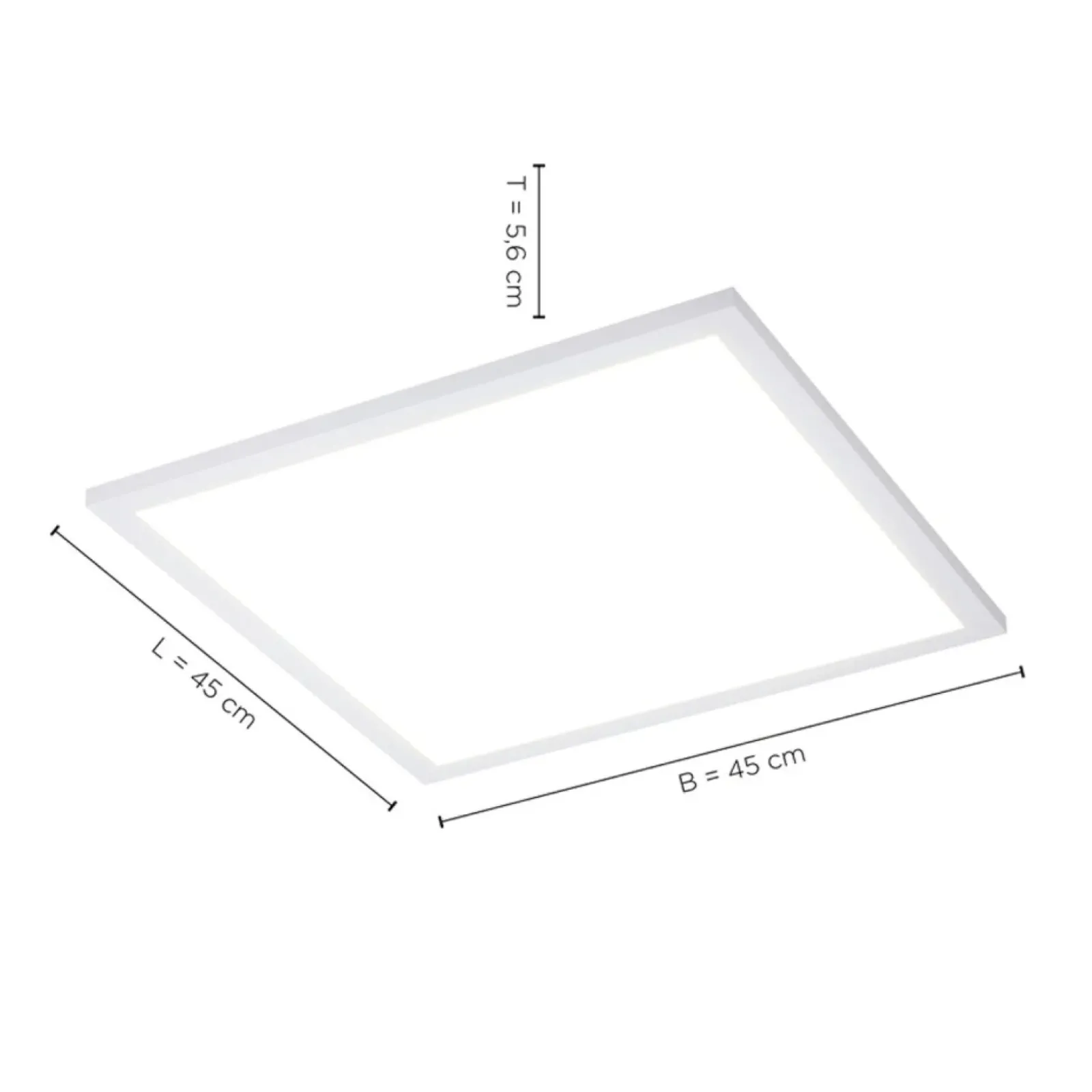Sklep Kaja Kwadratowa lampa sufitowa LED z pilotem 14531-16 z serii FLAT | Kaja biały Flash Sale