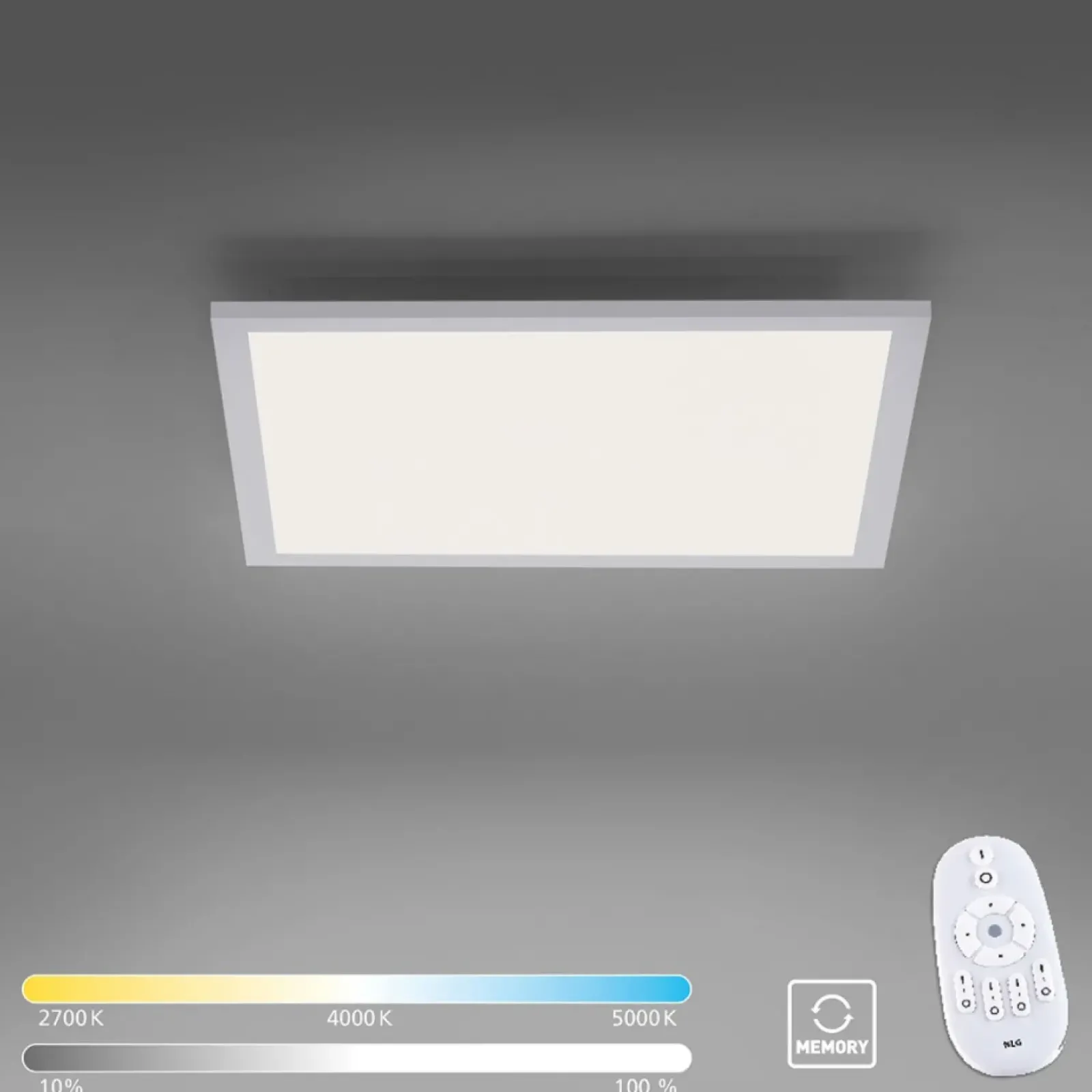 Sklep Kaja Kwadratowa lampa sufitowa LED z pilotem 14531-16 z serii FLAT | Kaja biały Flash Sale