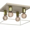 Sklep Kaja Kwadratowa lampa sufitowa do sypialni LX 4340 HOMEN | Kaja Oświetlenie Discount
