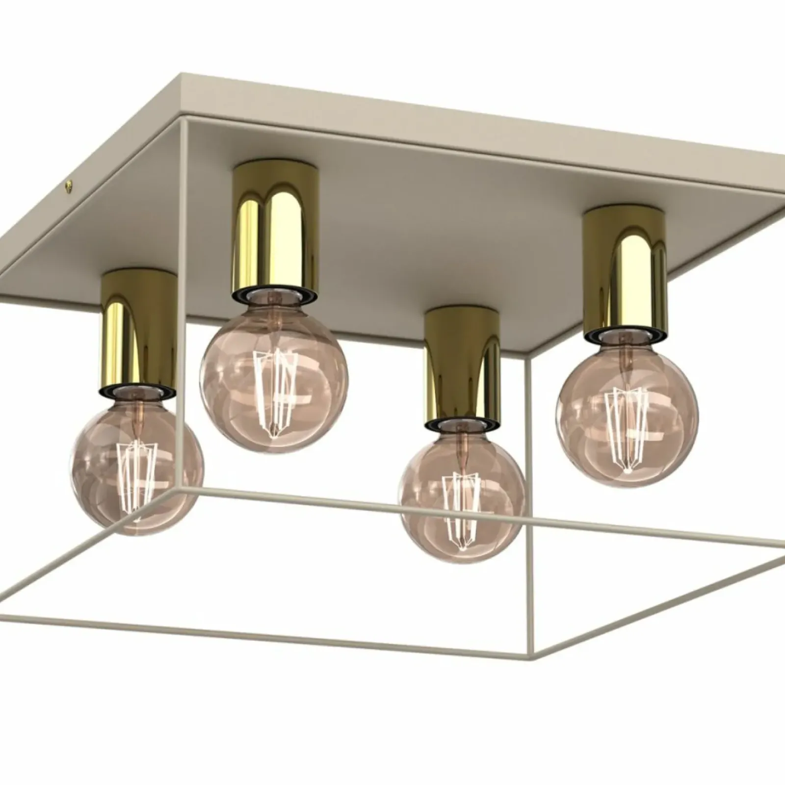 Sklep Kaja Kwadratowa lampa sufitowa do sypialni LX 4340 HOMEN | Kaja Oświetlenie Discount
