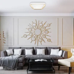 Sklep Kaja Kwadratowa lampa sufitowa LED do salonu ML7930 QUADRO | Kaja* Plafony Klasyczne|Plafony Nowoczesne