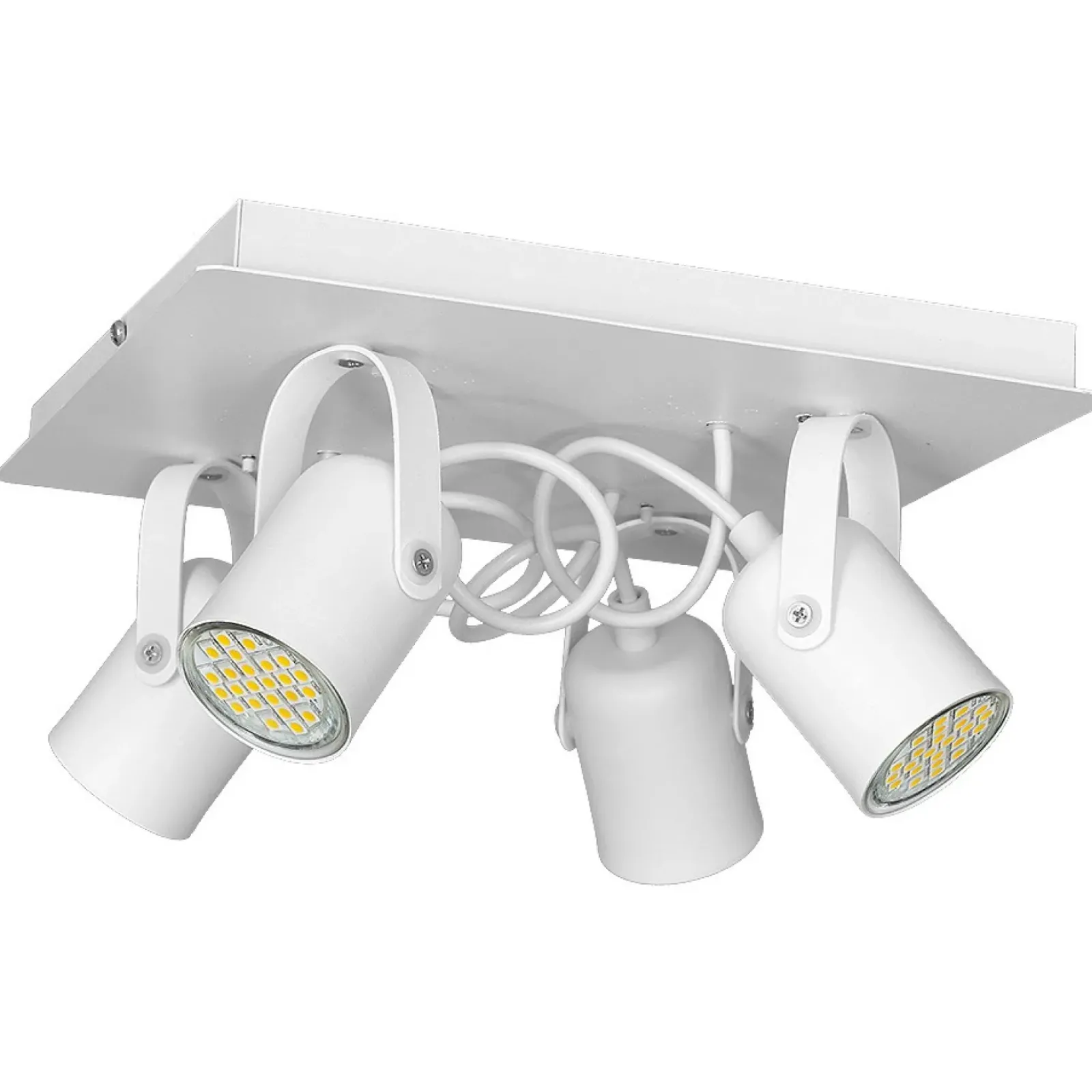 Sklep Kaja Kwadratowa lampa sufitowa z reflektorami MLP992 PICO | Kaja biały New