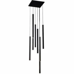 Sklep Kaja Kwadratowa lampa wisząca z czarnymi tubami ANT 5530 YABU | Kaja Clearance