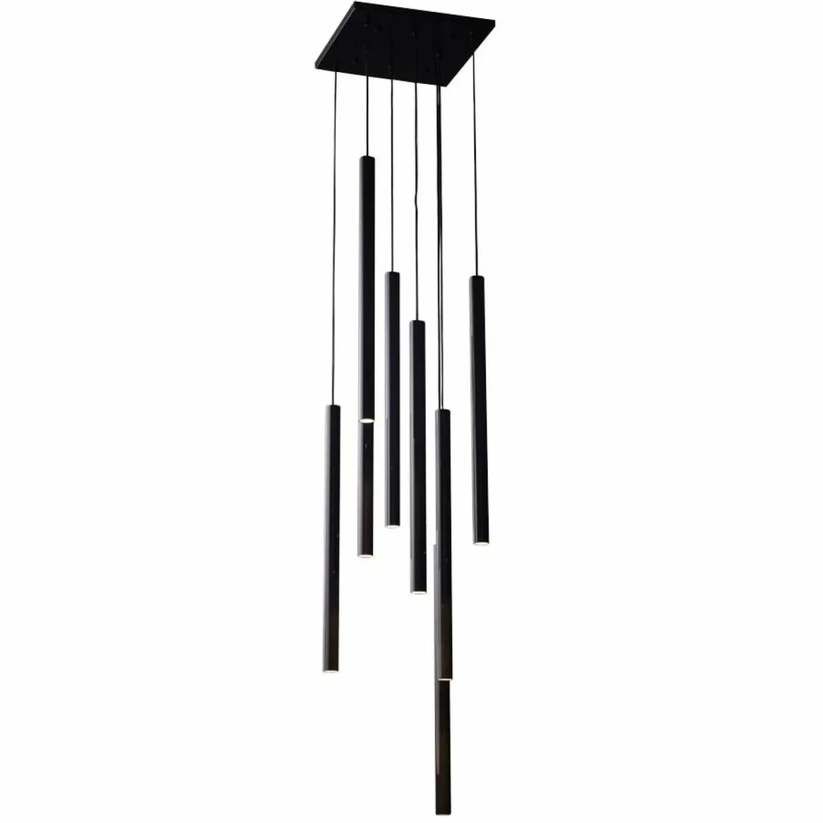 Sklep Kaja Kwadratowa lampa wisząca z czarnymi tubami ANT 5530 YABU | Kaja Clearance