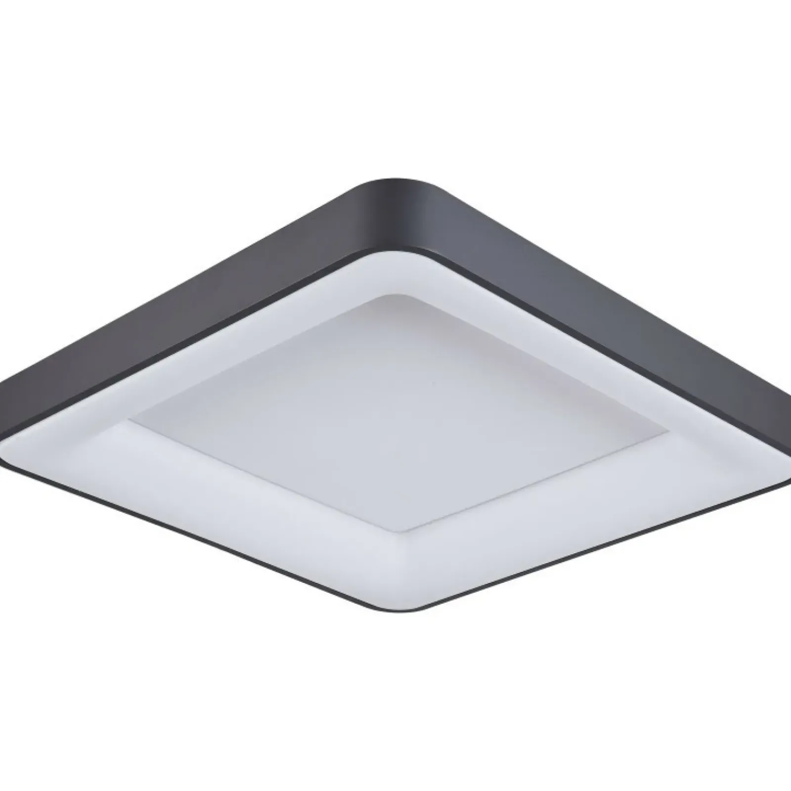 Sklep Kaja Kwadratowy, ledowy plafon 60cm 4000K 5304-850SQC-BK-4 z serii GIACINTO* Lampy Led|Plafony Nowoczesne