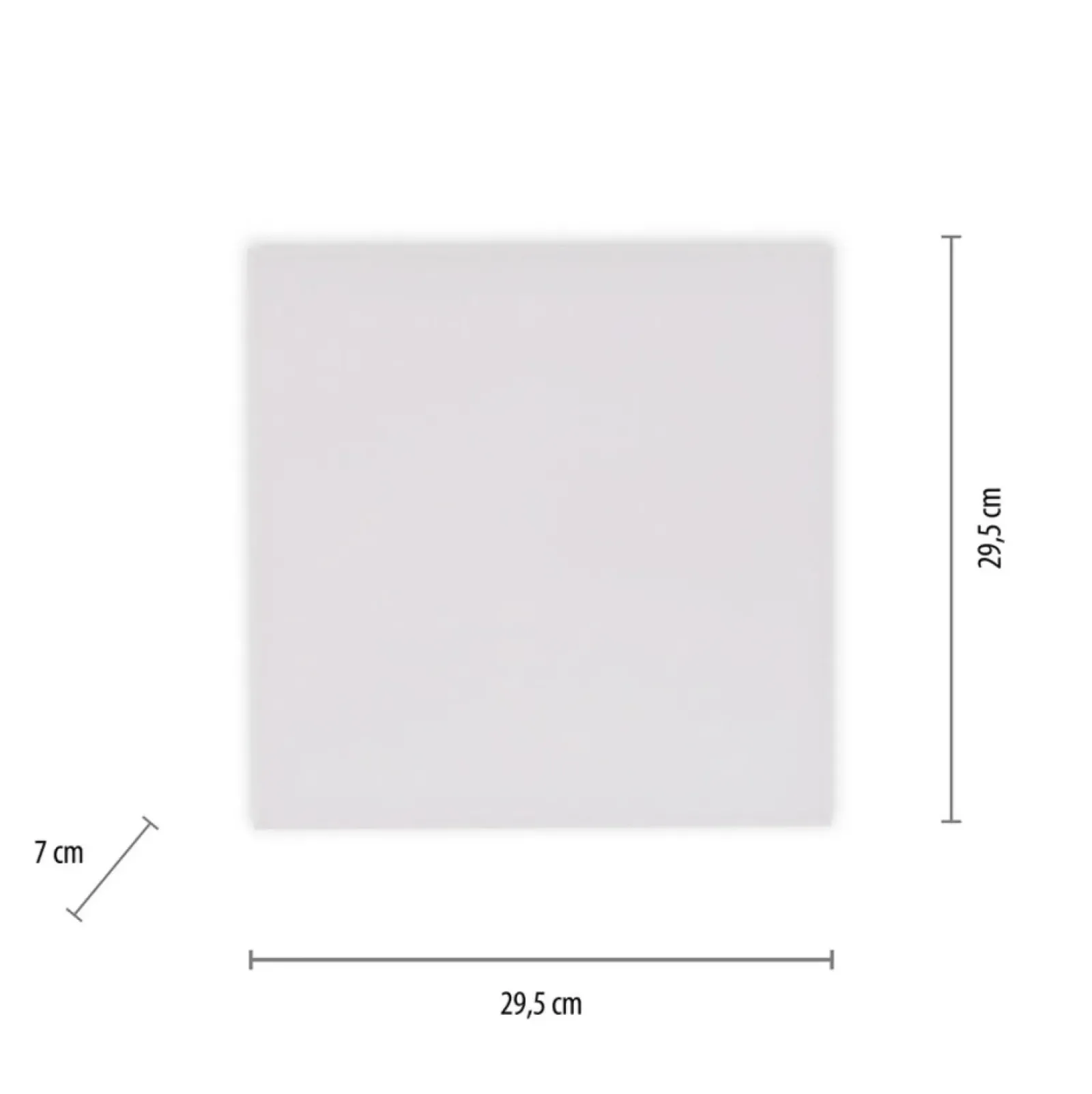 Sklep Kaja Kwadratowy minimalistyczny plafon z pilotem 15550-16 z serii CANVAS biały Cheap