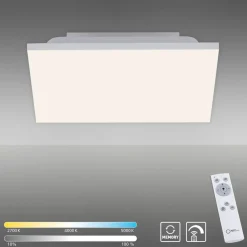 Sklep Kaja Kwadratowy minimalistyczny plafon z pilotem 15550-16 z serii CANVAS biały Cheap