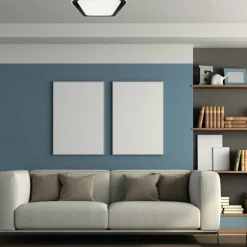 Sklep Kaja Kwadratowy plafon sufitowy, biało-czarny ML7929 z serii QUADRO | Kaja Oświetleni* Plafony Nowoczesne|Lampy Led