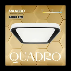 Sklep Kaja Kwadratowy plafon sufitowy, biało-czarny ML7929 z serii QUADRO | Kaja Oświetleni* Plafony Nowoczesne|Lampy Led