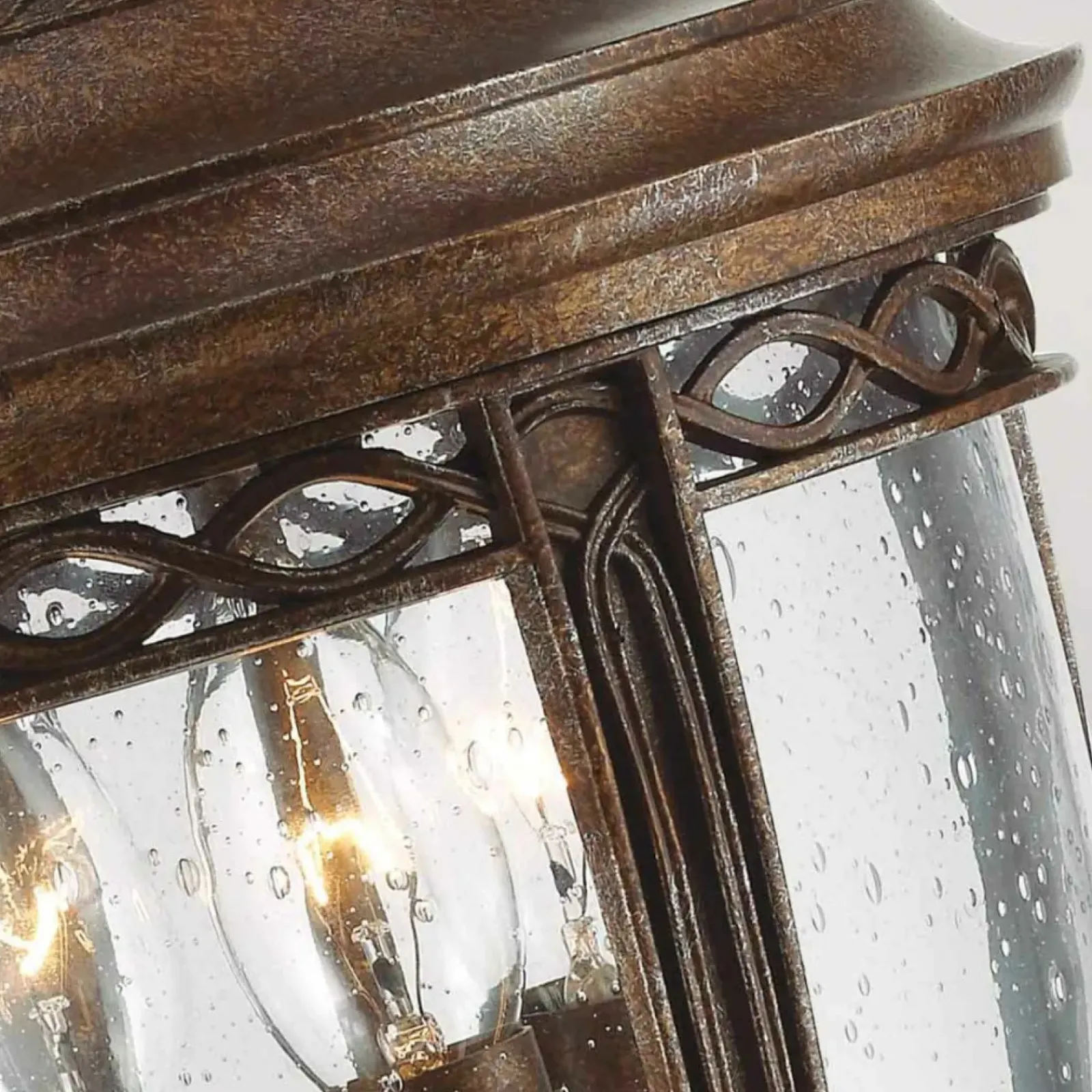 Sklep Kaja Lampa 3 punkty światła, FE-EB3-M-BRB z serii ENGLISH BRIDLE* Lampy Ogrodowe Stojące