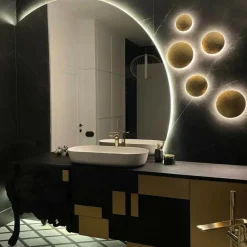Sklep Kaja Lampa ścienna LED ⌀21cm LP-8102/1C-12W GD PLATILLO | Kaja Oświetlenie* Lampy Led|Plafony Nowoczesne