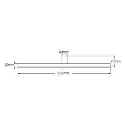 Sklep Kaja Lampa ścienna LED nad lustro łazienkowe LP-778/1W L BK z serii NEVADA* Lampy Led