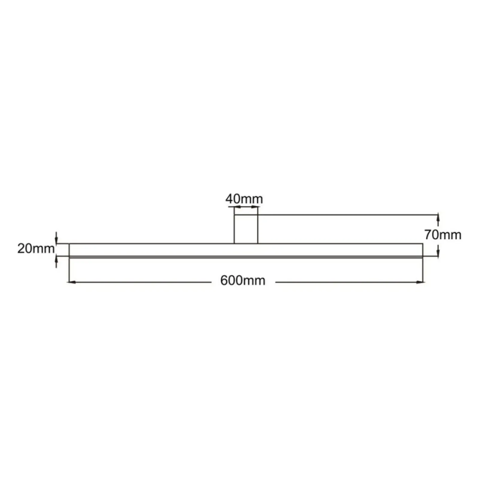 Sklep Kaja Lampa ścienna LED nad lustro łazienkowe LP-778/1W L BK z serii NEVADA* Lampy Led