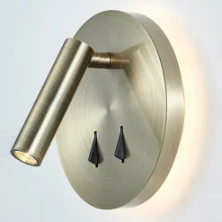 Sklep Kaja Lampa ścienna LED z włącznikiem SP.7349-02B-ANT-B NELLY | Kaja* Lampy Led