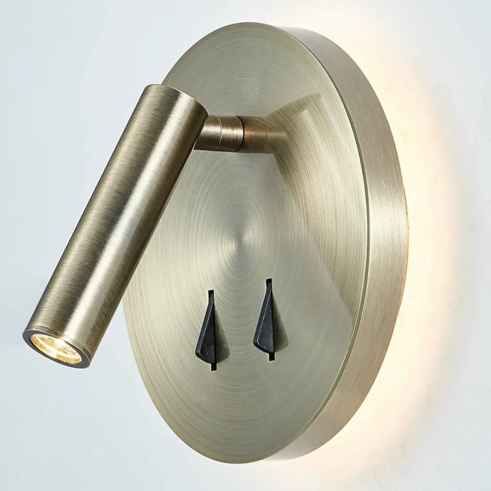 Sklep Kaja Lampa ścienna LED z włącznikiem SP.7349-02B-ANT-B NELLY | Kaja* Lampy Led